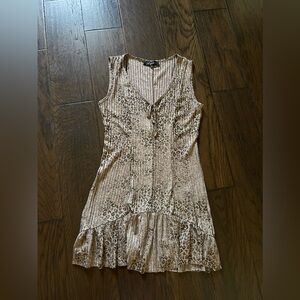 Jeff Gallano Paris Leopard Print Dress EUR Size 3 US M, EUC